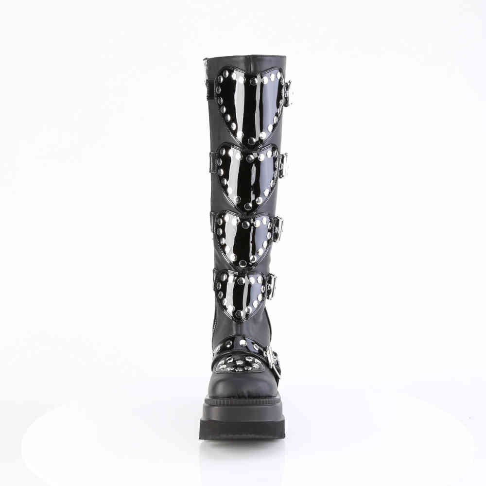 DemoniaCult - SHAKER-210 Plattformstiefel - Schwarz
